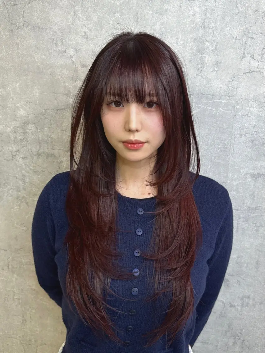 【韓国ヘア】デザインカット＋ケアカラー＋ダブルヒト幹細胞トリートメントの写真