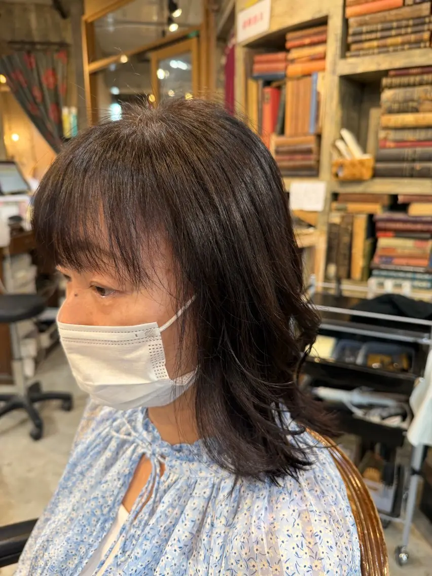 ミディアム カラー ヘアアレンジ ブラウンカラー ナチュラルブラウン くびれヘア レイヤーカット 外ハネヘア カット ヘアカラー 🍀Ryosuke 🍀のヘアスタイル