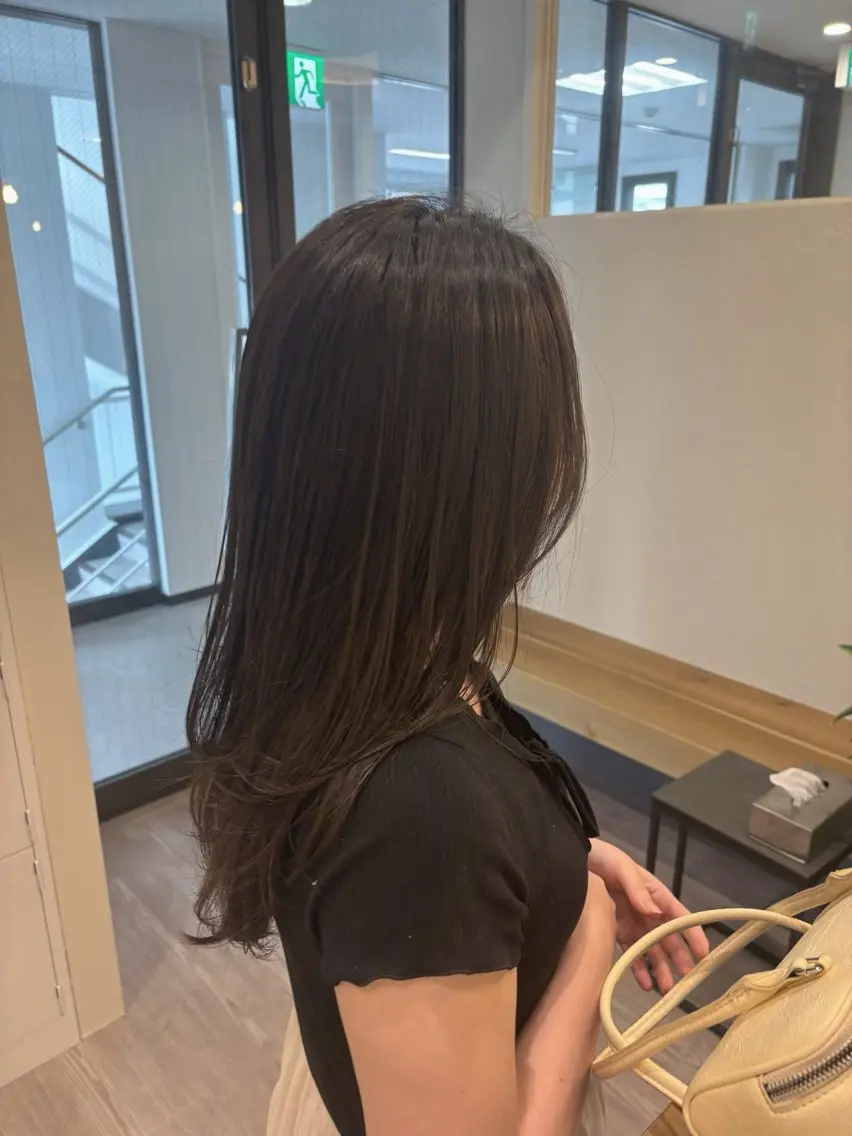 セミロング レイヤーカット カット ヘアカラー トリートメント 大船/レイヤーカット Kananiのヘアスタイル