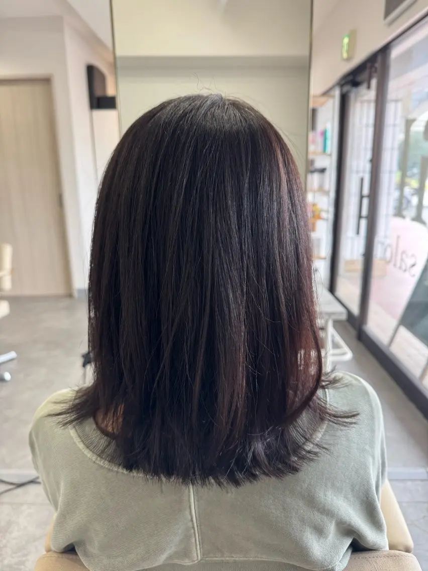 ミディアム 月館 怜奈のヘアスタイル