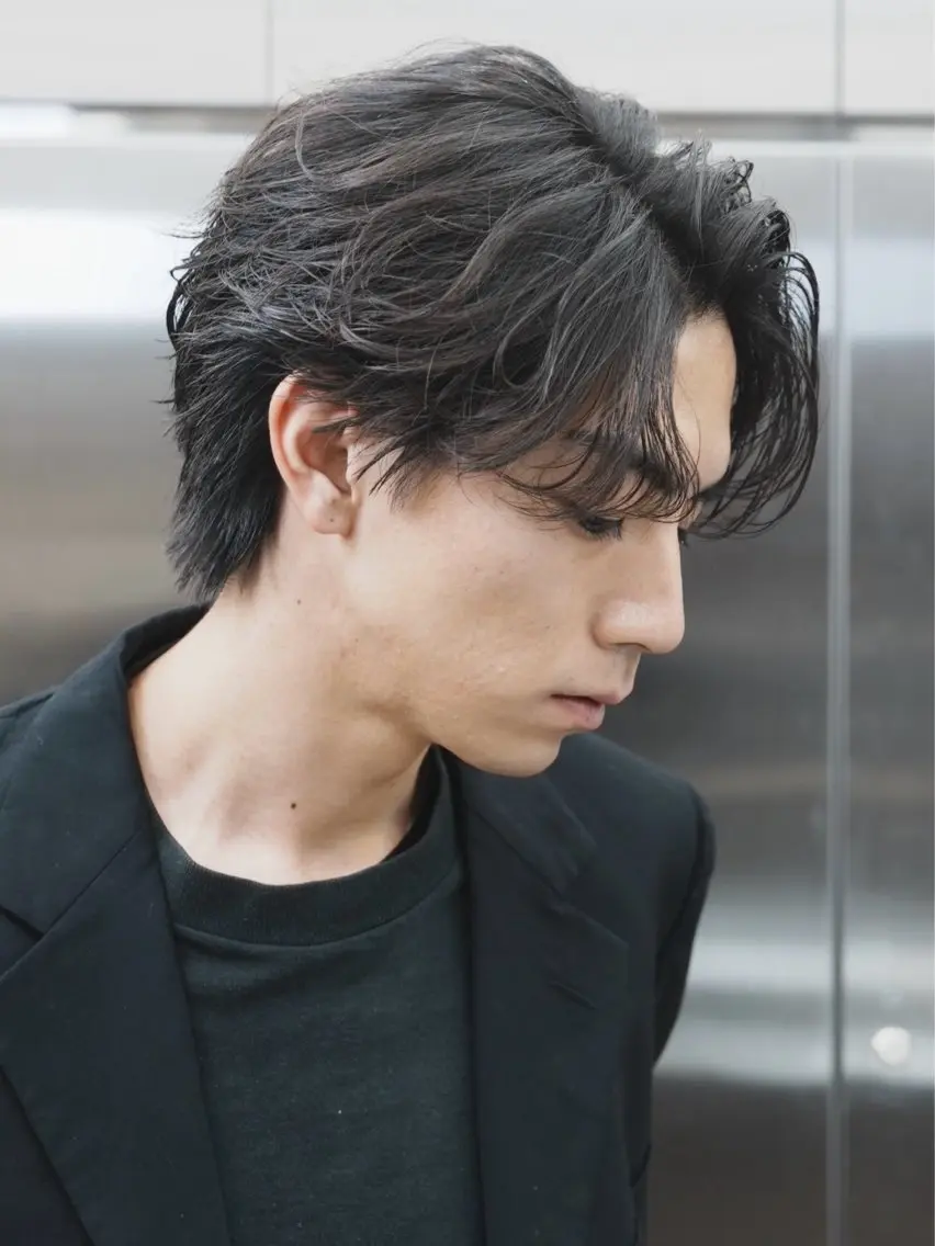 パーマ メンズ カット パーマ 安藤幹人 メンズパーマのヘアスタイル
