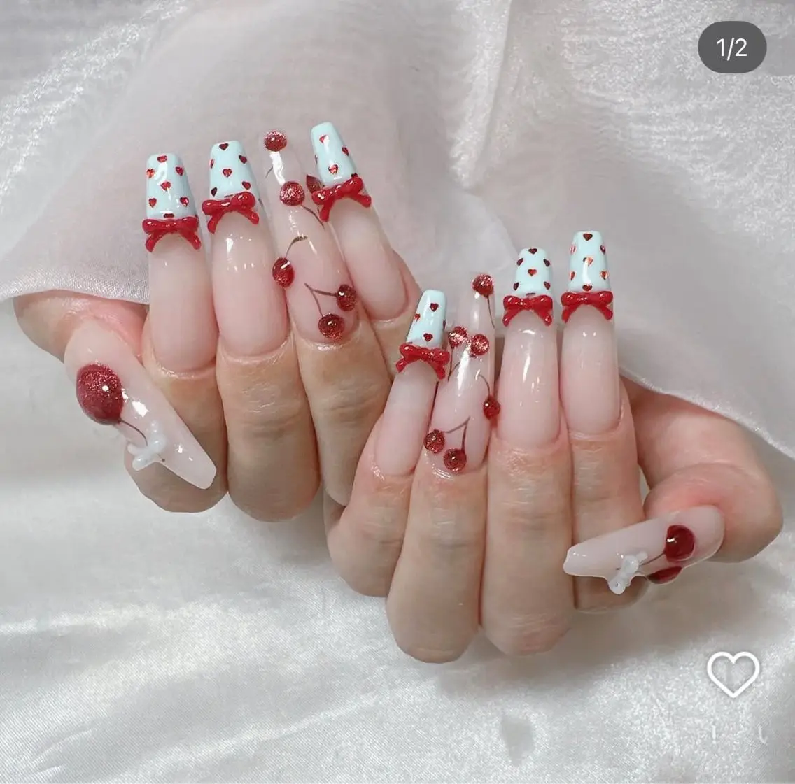 ネイル アートネイル オーロラネイル チークネイル 長さ出し フットネイル ハンドネイル Chan nailsのネイルデザイン