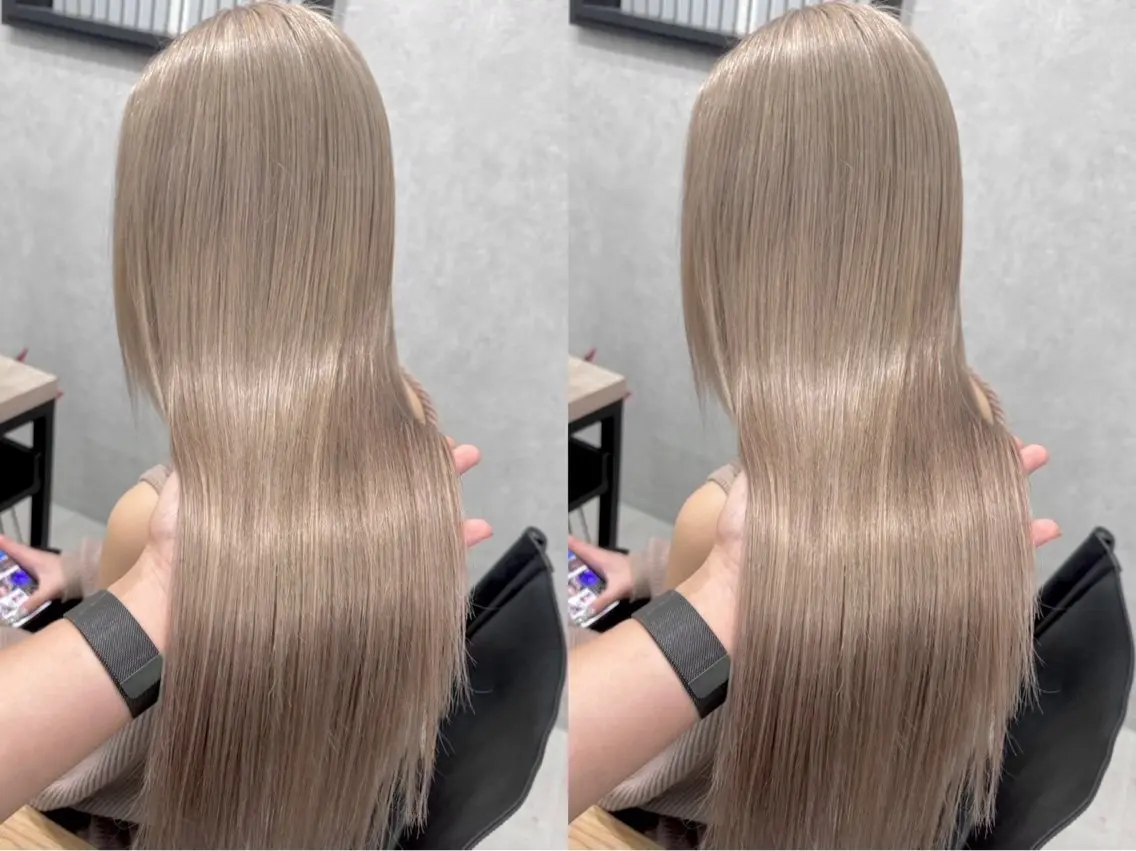ロング カラー ヘアカラー トリートメント 肥田 俊輔のヘアスタイル