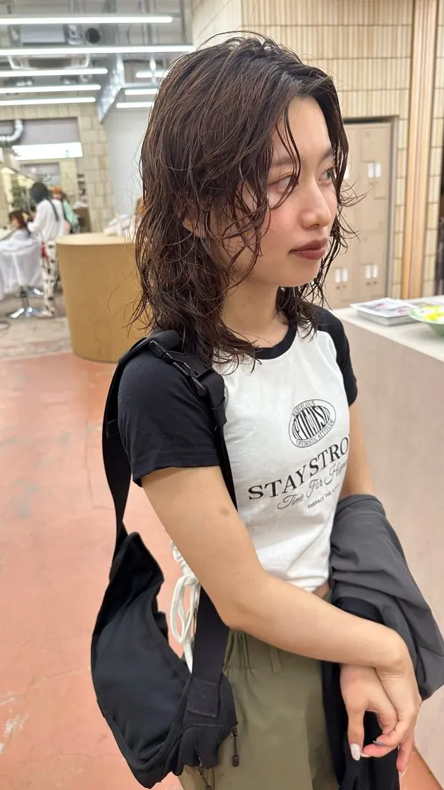 ショート パーマ レイヤーカット カット パーマ トリートメント 早川 哲矢のヘアスタイル