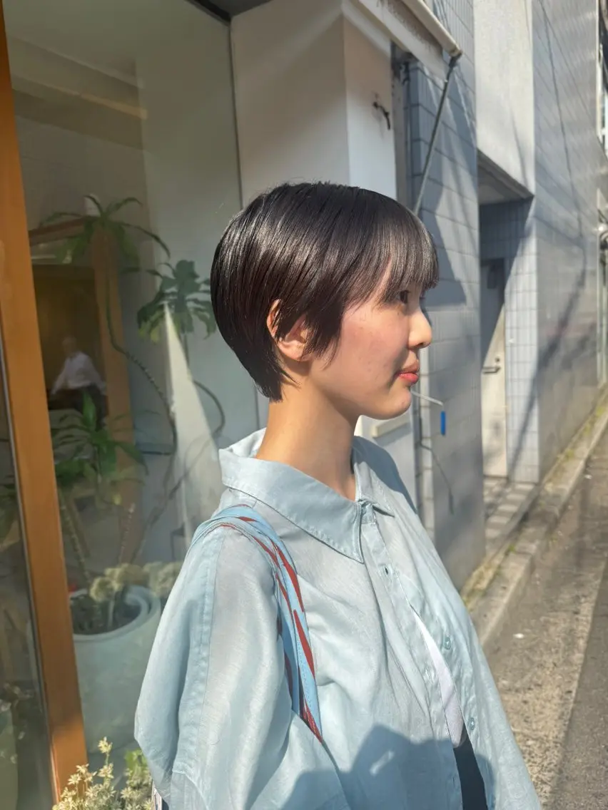 ショート カラー カット ヘアカラー トリートメント 安永 涼のヘアスタイル