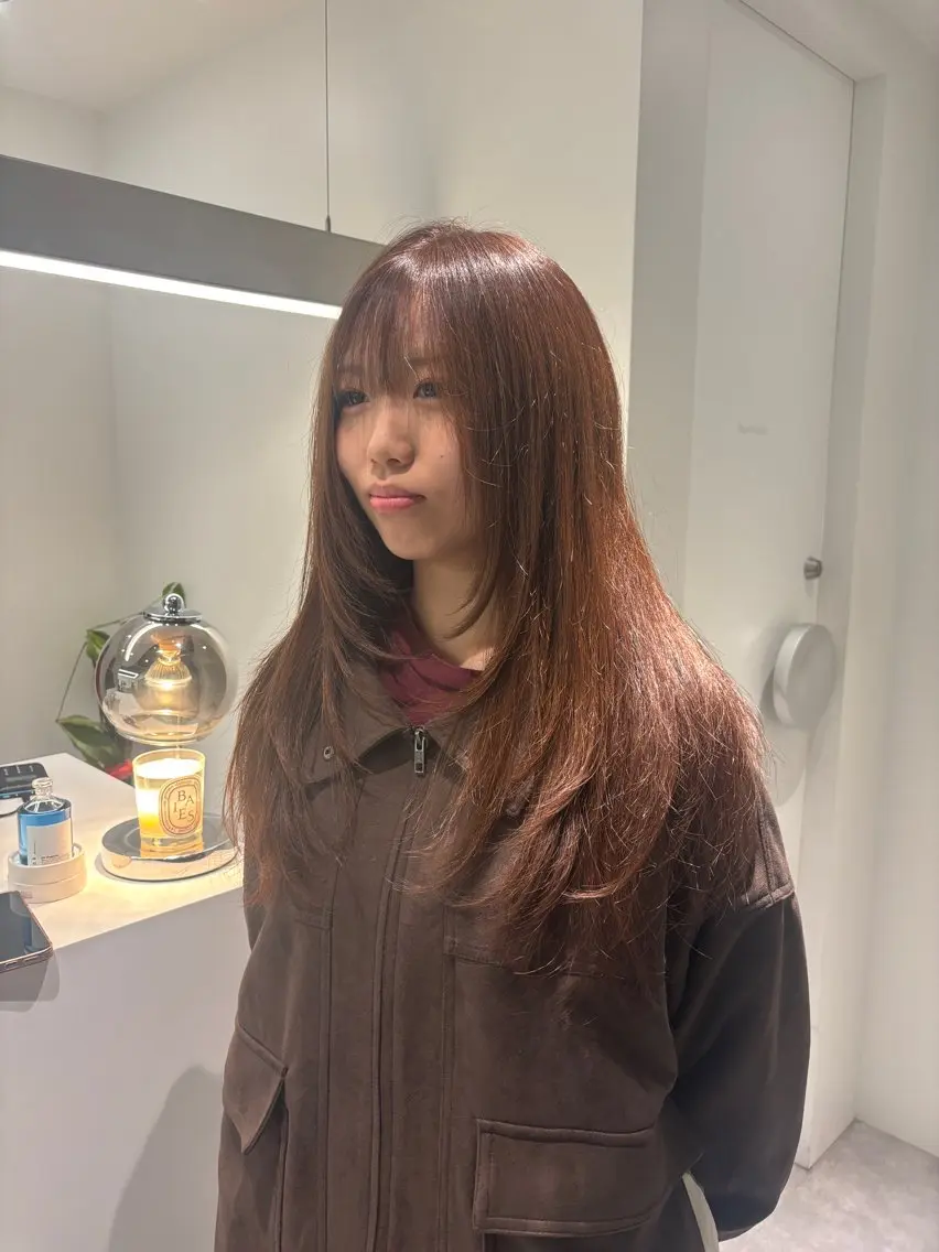 ロング ヘアカラー ️🩵RINKA/ 艶color🩵のヘアスタイル