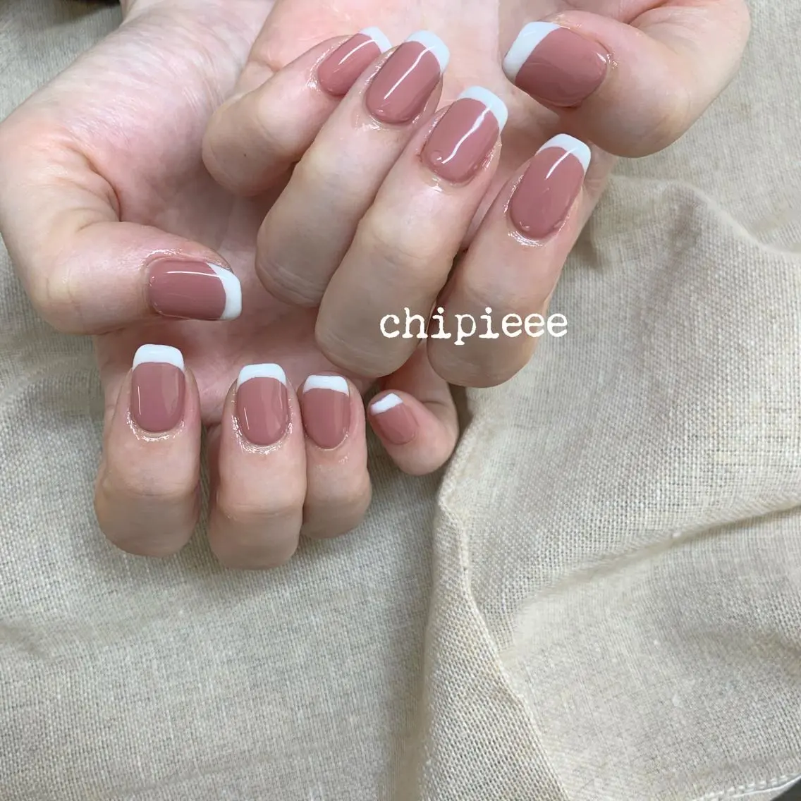 ネイル フレンチネイル ワンカラーネイル . SHIORIのネイルデザイン