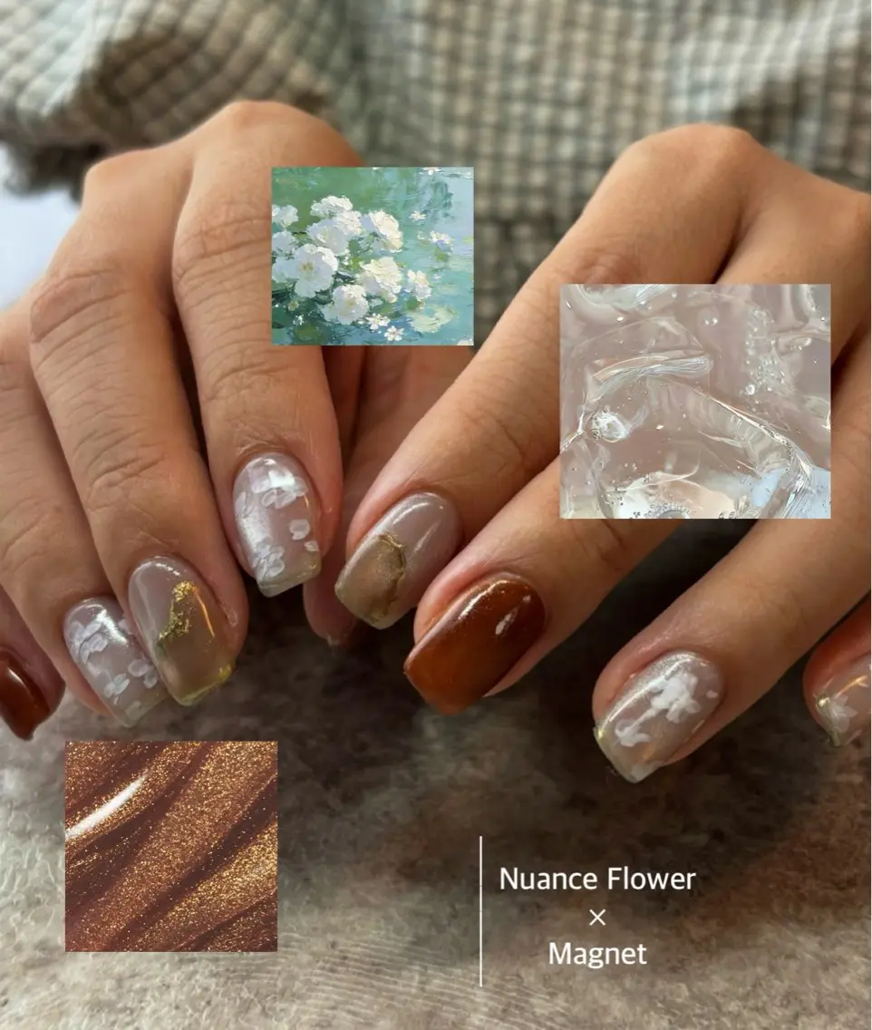 ネイル ハンドネイル ニュアンスネイル⌇ Rukka💅🫧のネイルデザイン