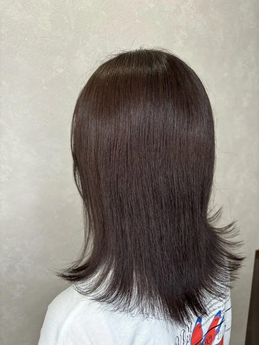 ミディアム カラー 横路 めぐみのヘアスタイル