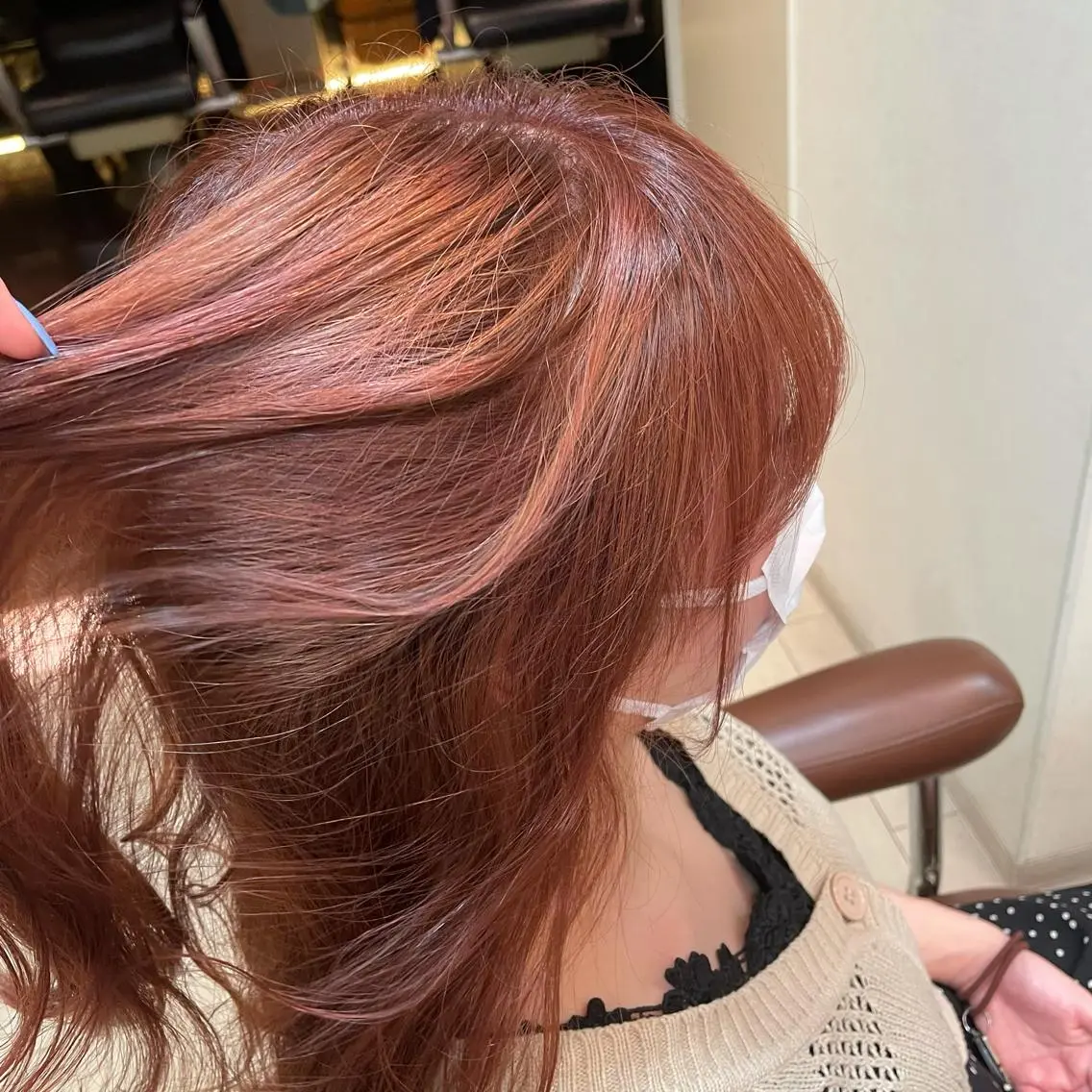 セミロング カラー 'comma rinkaのヘアスタイル
