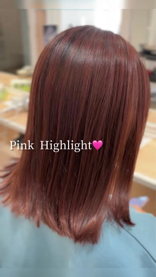 セミロング カラー カット ヘアカラー 🩵波巻き/ツイスパ HARU💎のヘアスタイル