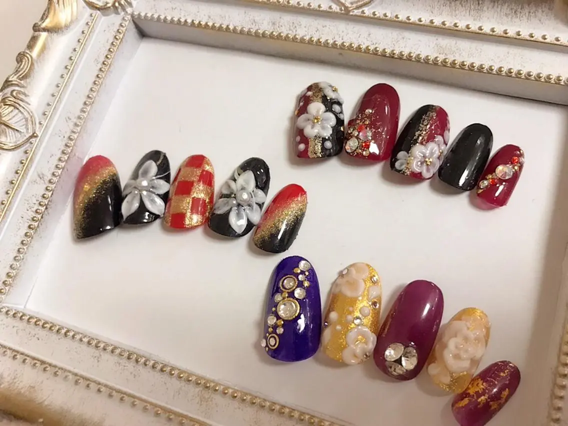 ネイル 成人式 Nail cottageのネイルデザイン