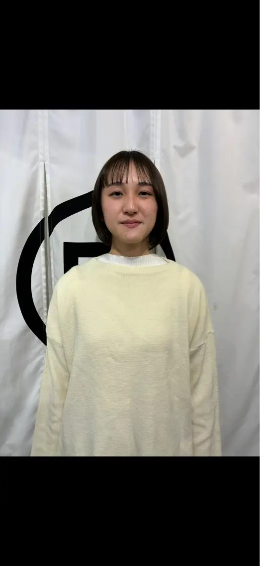 ミディアム 切りっぱなしボブ ワンレンボブ ショートボブ ボブ 韓国風ヘア カットモデル募集中 🎀亜海のヘアスタイル