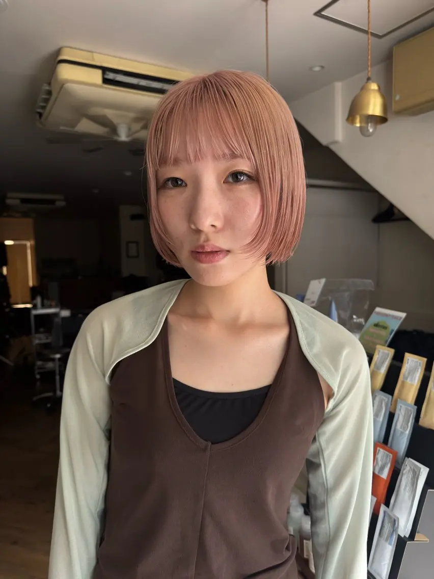 ショート カット ヘアカラー kai🐇似合わせ レイヤーカットのヘアスタイル