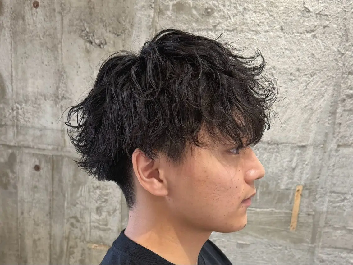 ショート パーマ メンズ 朝ラクパーマ 【SENA】のヘアスタイル