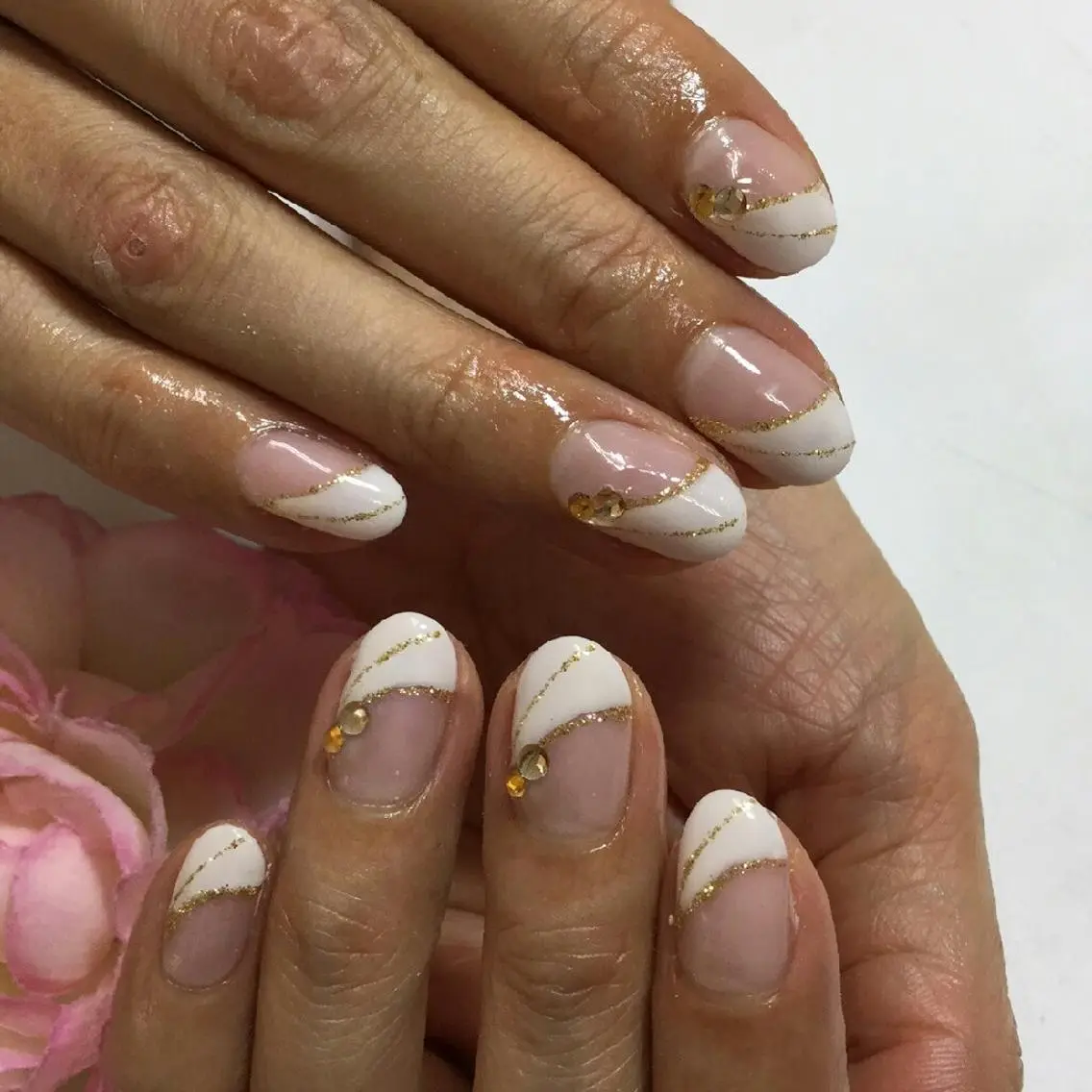 ショート ミディアム セミロング ロング カラー ネイル まつエク シンプルネイル Lino Nail sekitomiのネイルデザイン