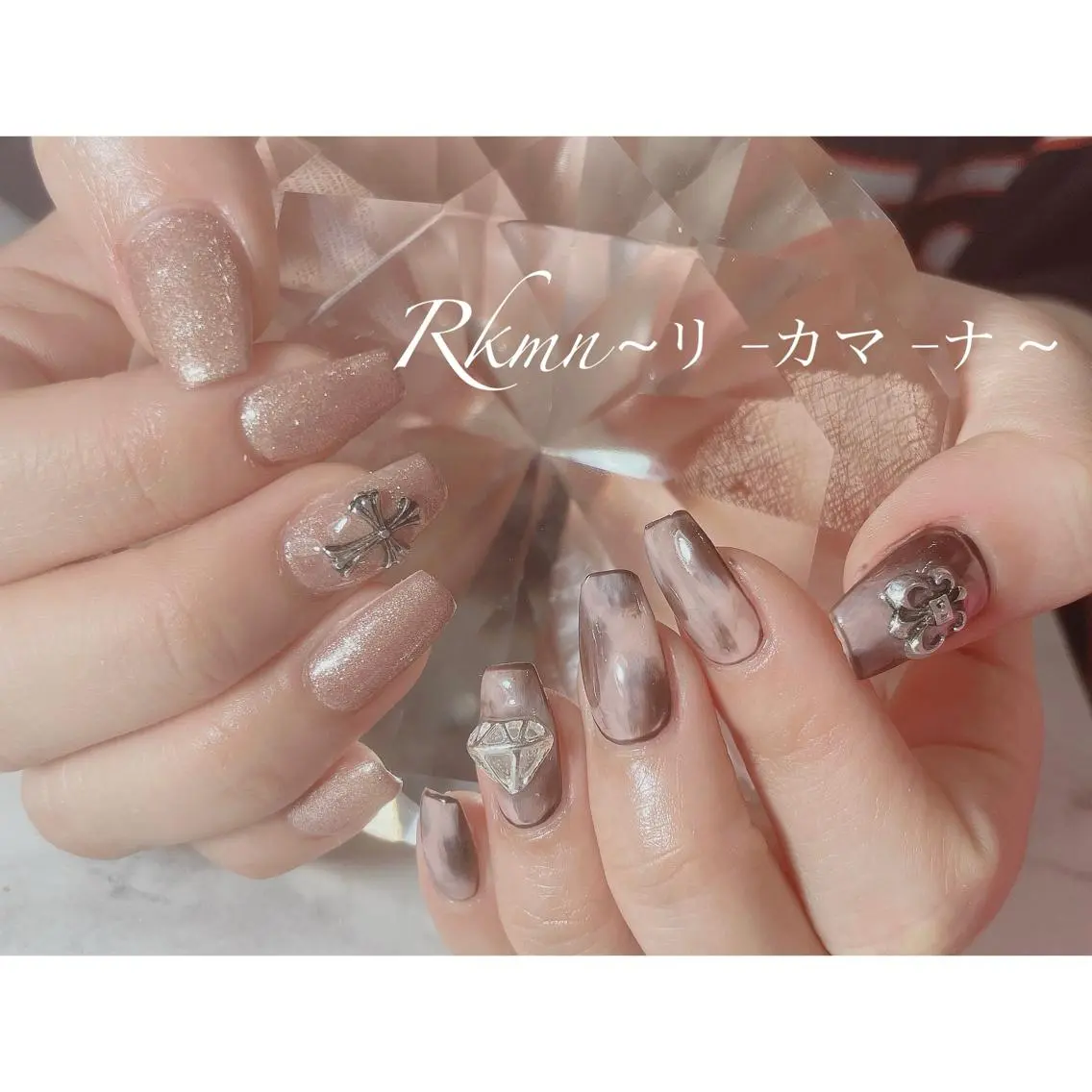 ネイル アートネイル ニュアンスネイル 春ネイル ハンドネイル フットネイル ハンドケア Rkmn ~リ-カマ-ナ~のネイルデザイン