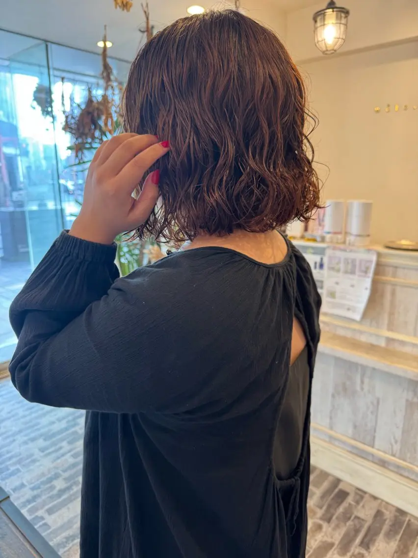 ミディアム パーマ ミディアムパーマ ボブ カット パーマ m ā l o.🌷 サカモトマイコのヘアスタイル
