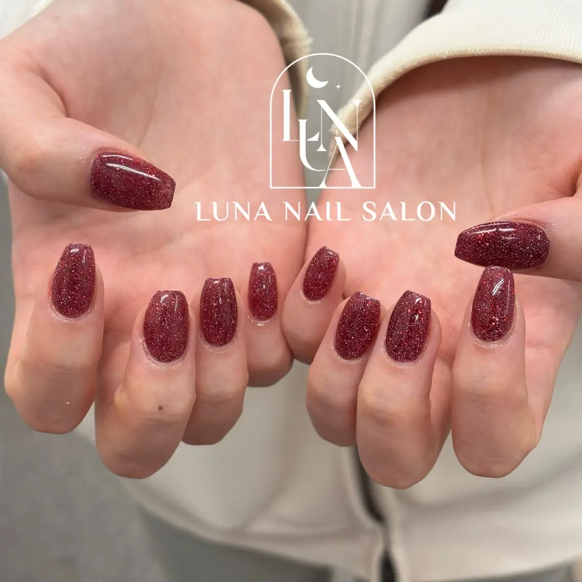 ネイル アートネイル フレンチネイル ジェルネイル ガラスフレンチ 韓国ネイル ハンドネイル ハンドケア LUNA Nail salon💕のネイルデザイン