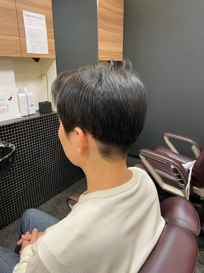 ショート メンズ メンズパーマモデル 大募集中のヘアスタイル