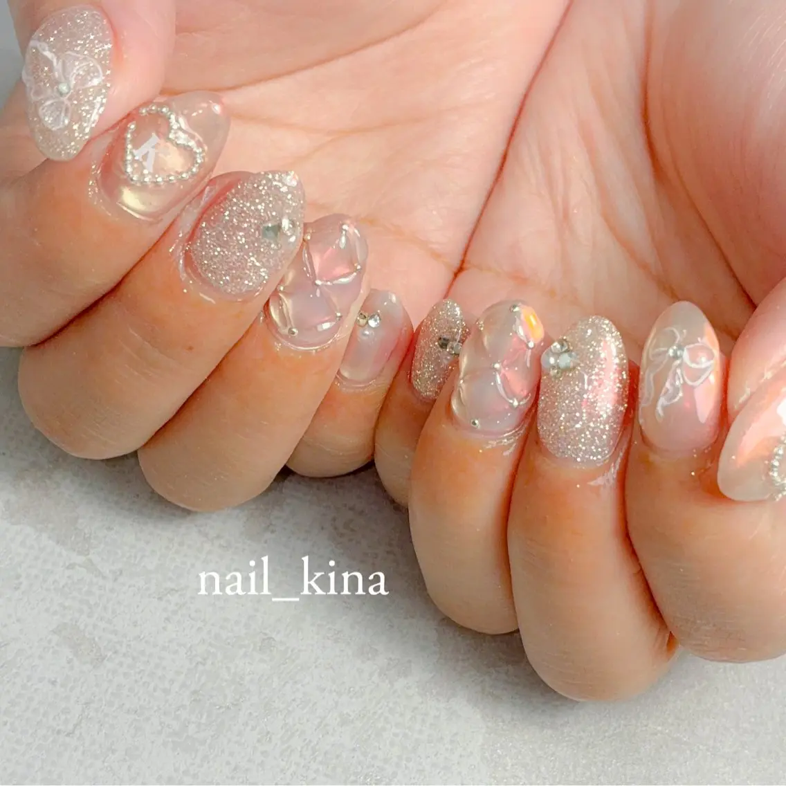 ネイル フラッシュネイル マグネットネイル ワンカラーネイル nail_ kinaのネイルデザイン