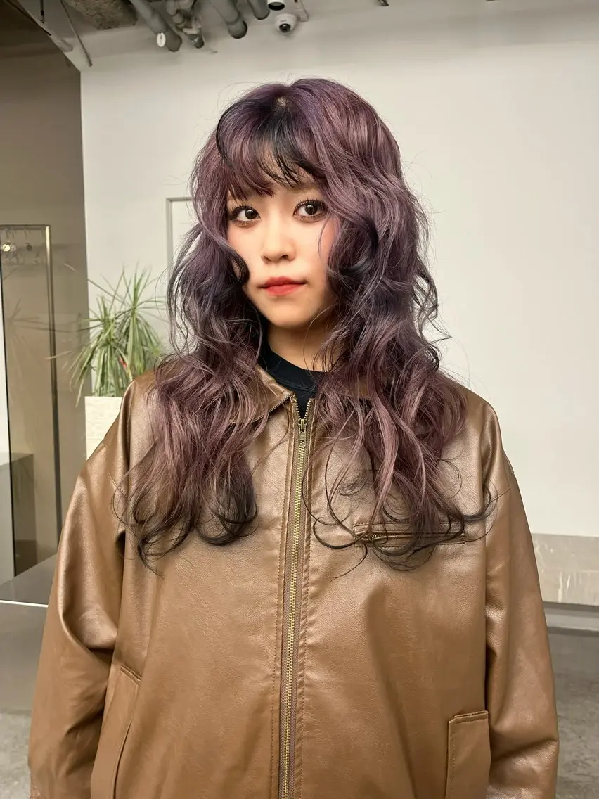 ロング カラー デザインカラー coco/原宿 ボブカットのヘアスタイル