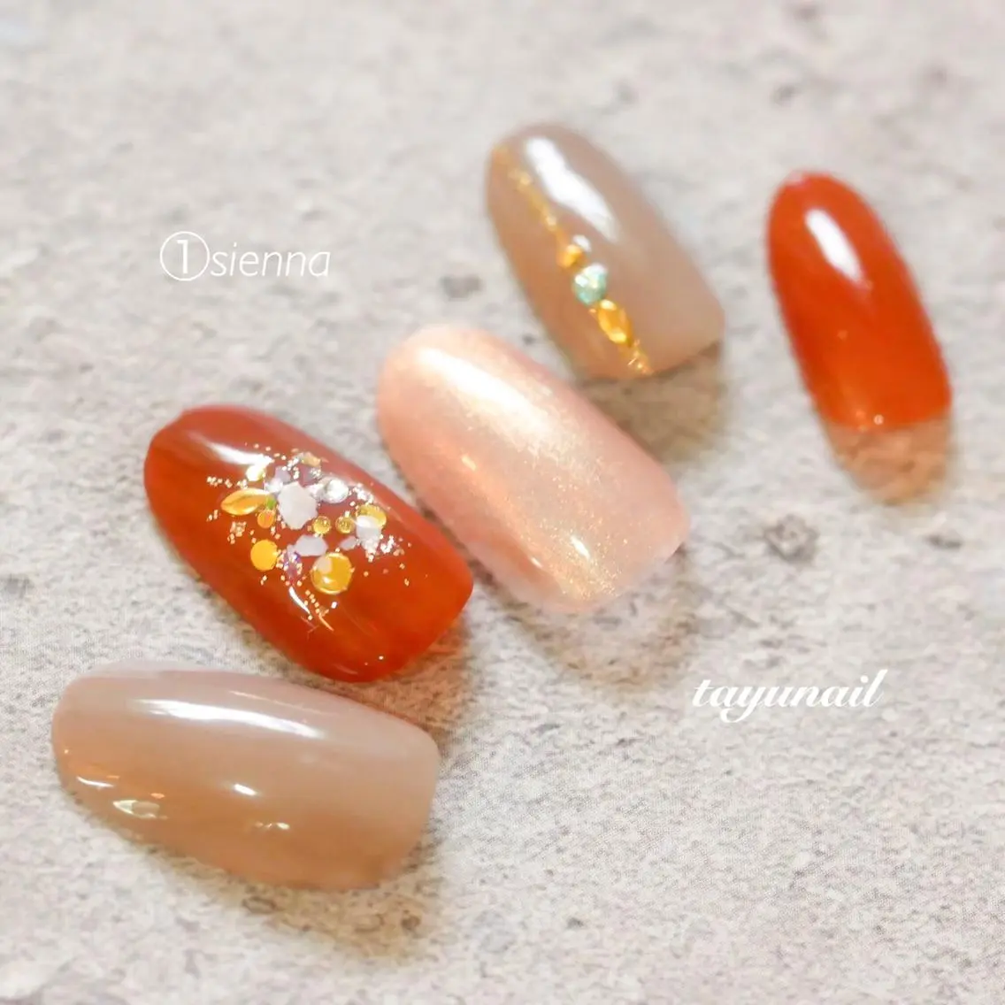 ネイル アートネイル ブルー ジェルネイル ラメ(グリッター) ニュアンスネイル ネイルサロン 【たゆnail】のネイルデザイン