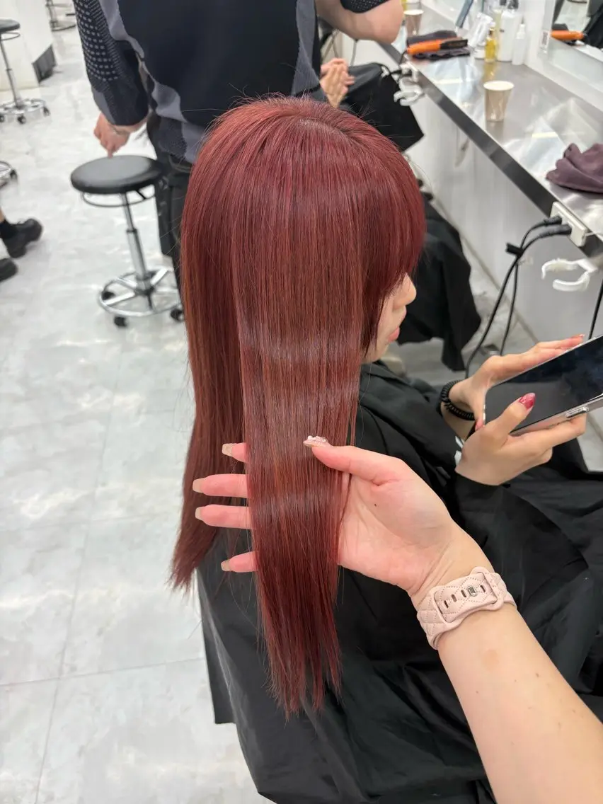 ロング カラー ヘアアレンジ ヘアカラー ヘッドスパ ヘアセット 🫧🎀うる艶暖色 🏹Nanako🎀のヘアスタイル