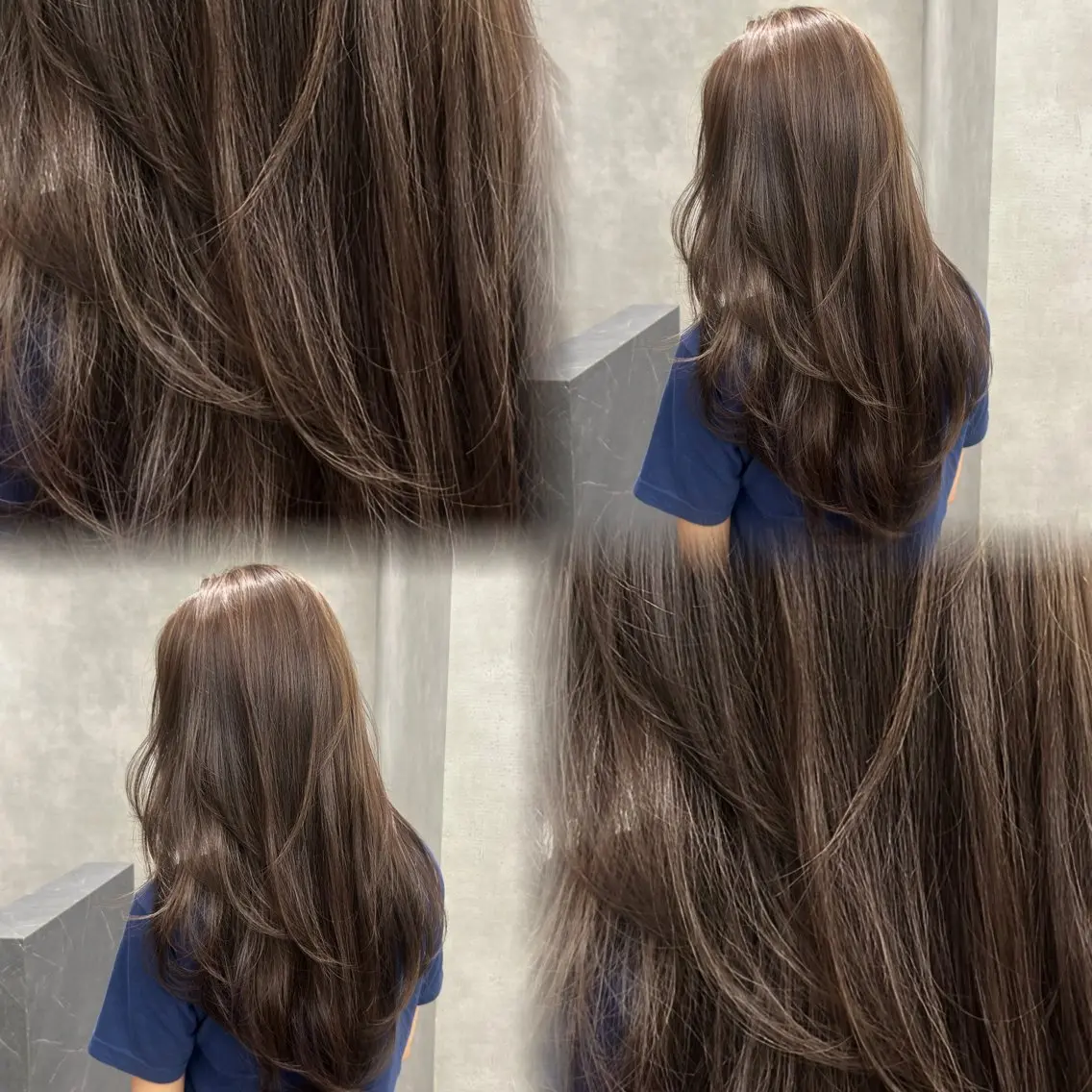 ロング ハイライト ヘアカラー トリートメント 海外/大人レイヤー 🇺🇸TOMONAのヘアスタイル