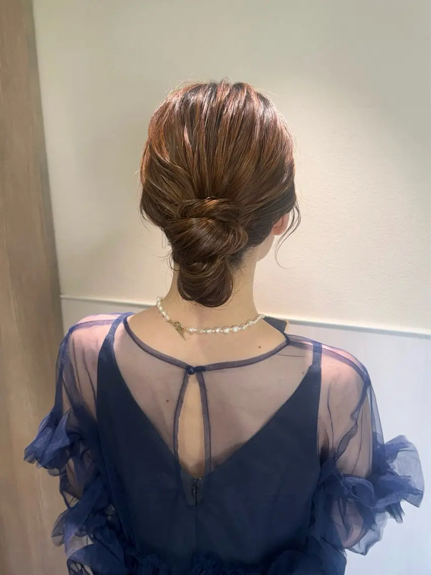 セミロング カラー ヘアアレンジ ななほ⌇レイヤー カット⌇カラー🫧のヘアスタイル