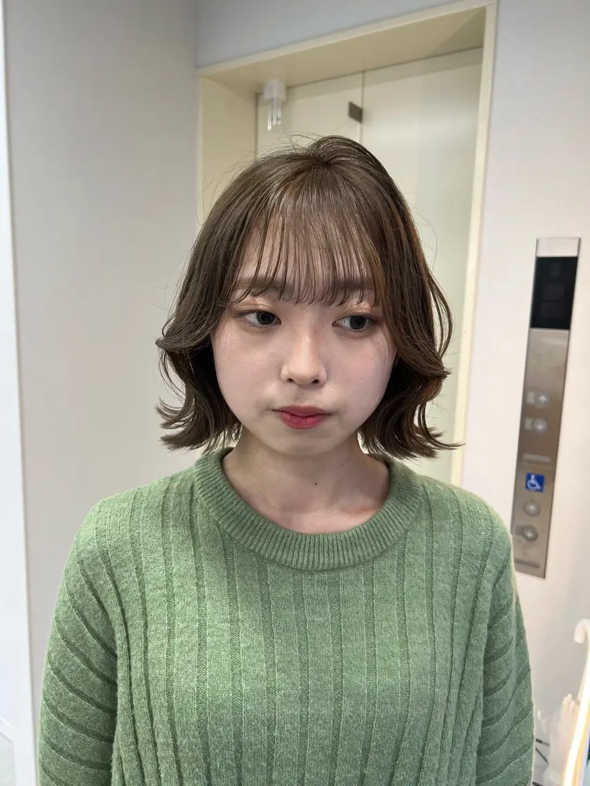 ミディアム ヘアカラー maya🇰🇷韓国 レイヤー/顔まわりのヘアスタイル