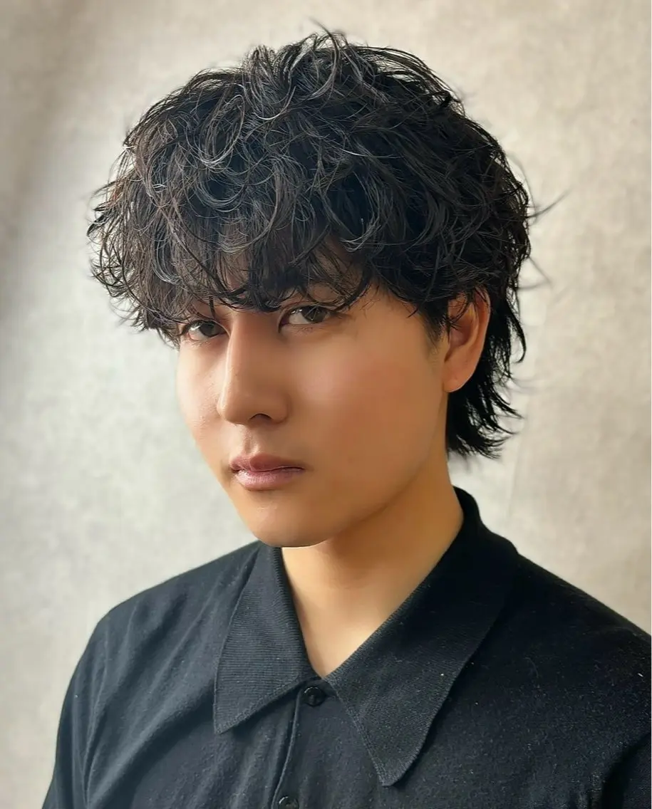 パーマ メンズ 静岡/草薙パーマ メンズバレイヤージュのヘアスタイル