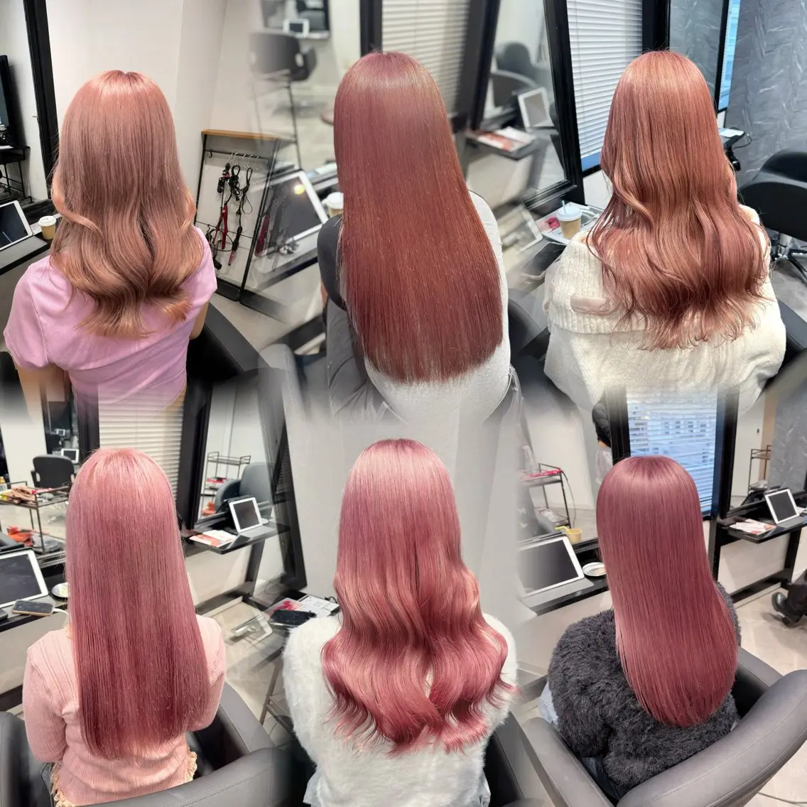 セミロング カラー ヘアカラー ai 梅田/暖色カラーのヘアスタイル