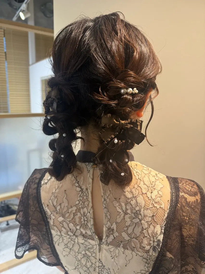 ロング ヘアアレンジ ヘアセット Connect Rumiのヘアスタイル