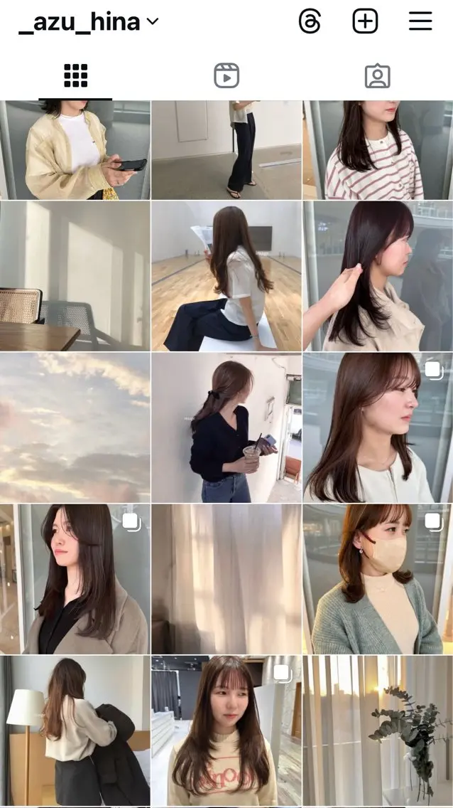 カラー K-two谷町❄️ hinaのヘアスタイル