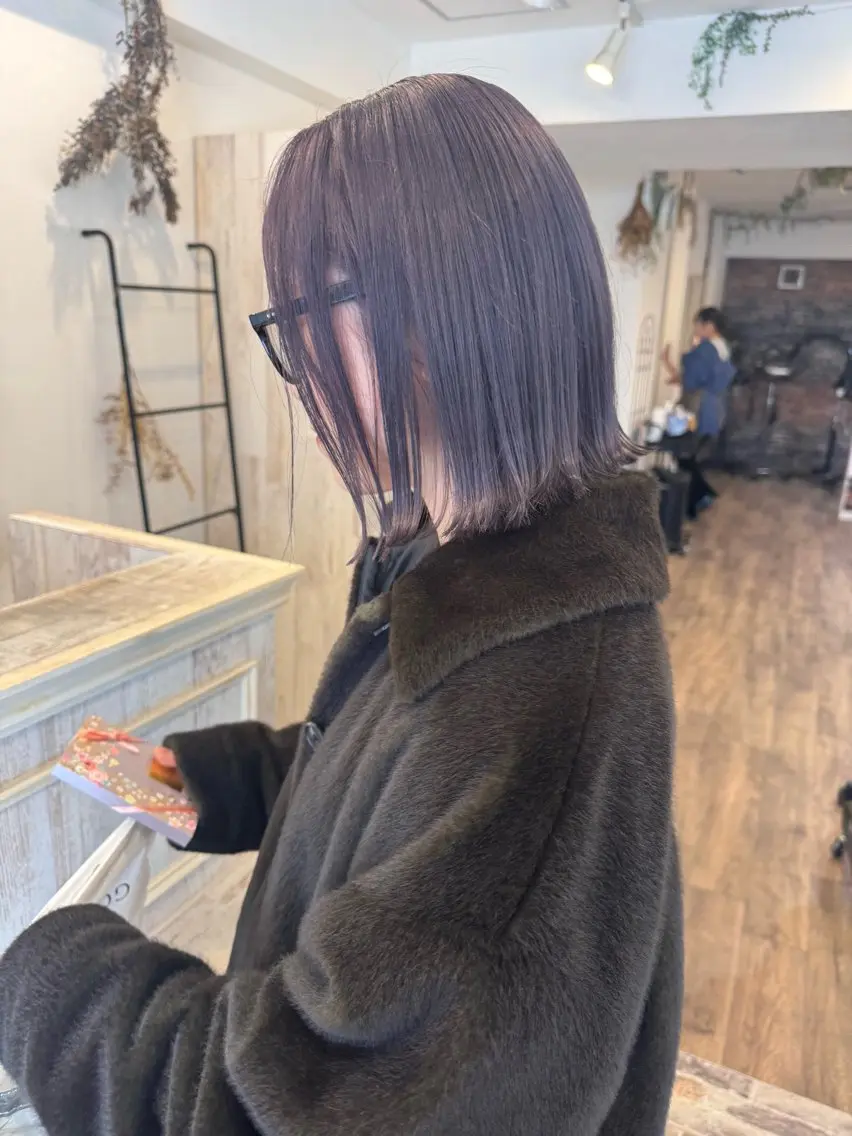 ミディアム カラー ベージュカラー ラベンダーカラー ミルクティーベージュ ヘアカラー m ā l o.🌷 サカモトマイコのヘアスタイル