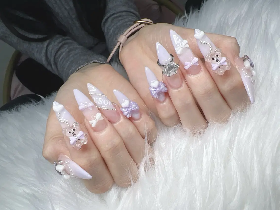 ネイル ハンドネイル Lee Nails チップ長さだし専門店のネイルデザイン