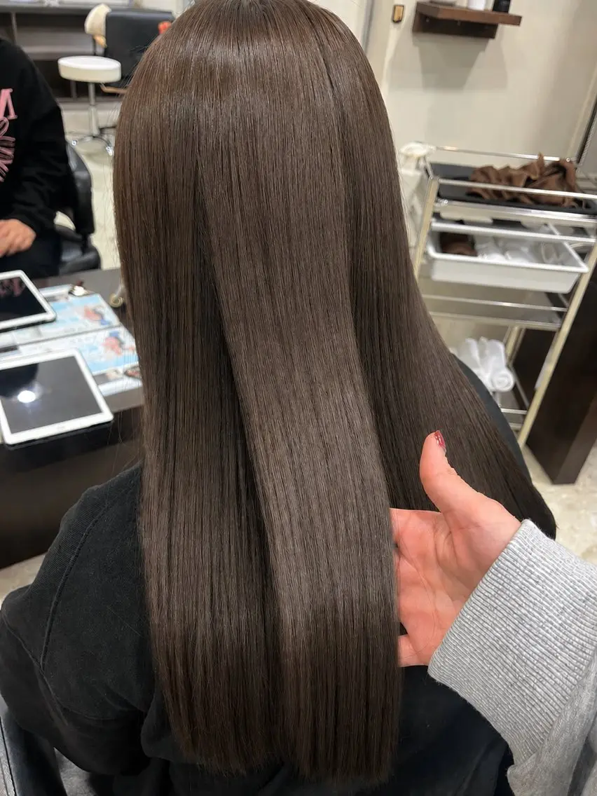 ロング カラー ベージュカラー ブリーチ 透明感カラー ブリーチなしカラー 💫透明感カラー💫 芝淵　日留菜のヘアスタイル
