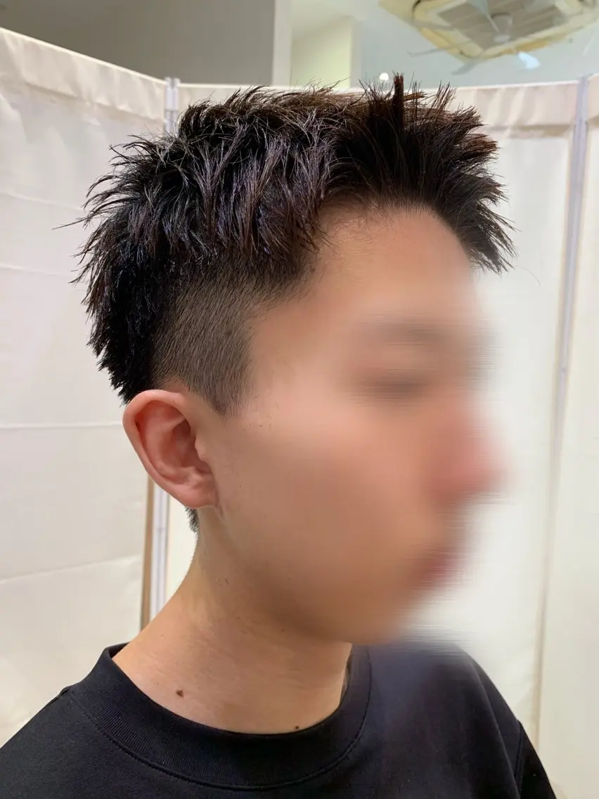 メンズショート👨✨+眉カットの写真