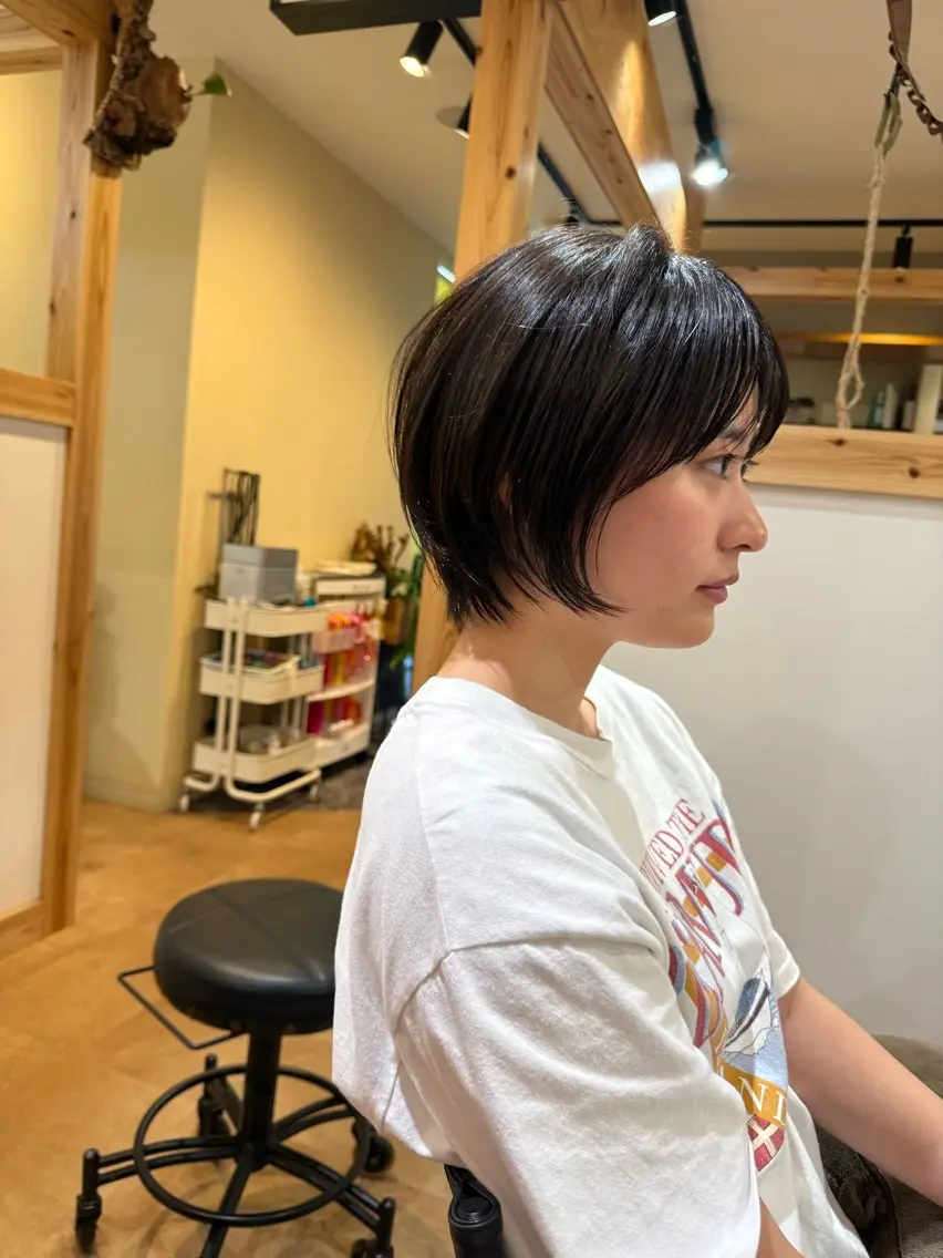 ショート ショートヘア 山口 里莉のヘアスタイル