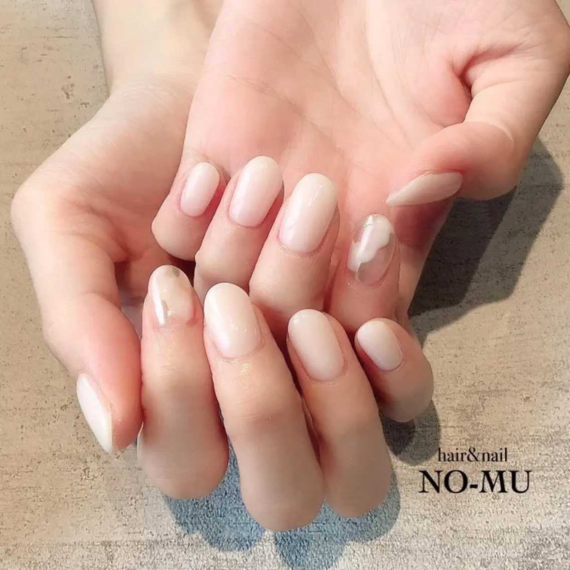 ネイル アートネイル ニュアンスネイル ハンドネイル hair＆nail NO-MUのネイルデザイン