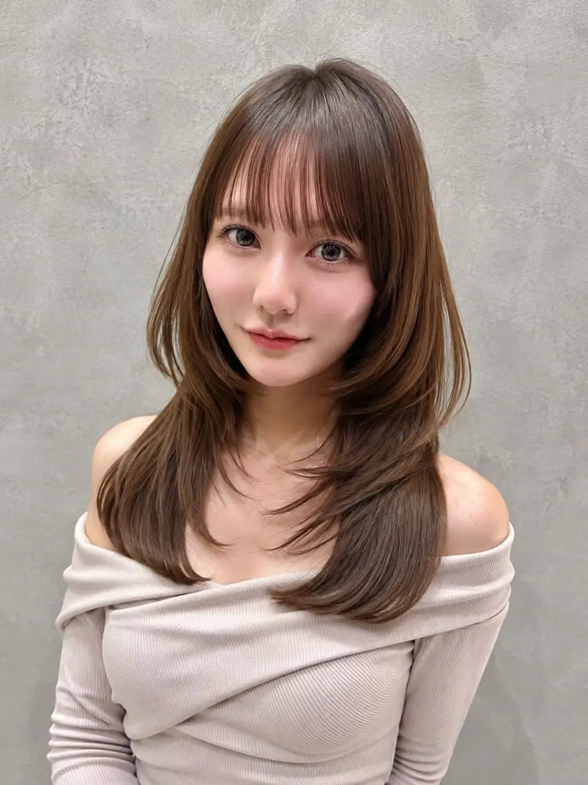セミロング Londnaitre MAHOのヘアスタイル