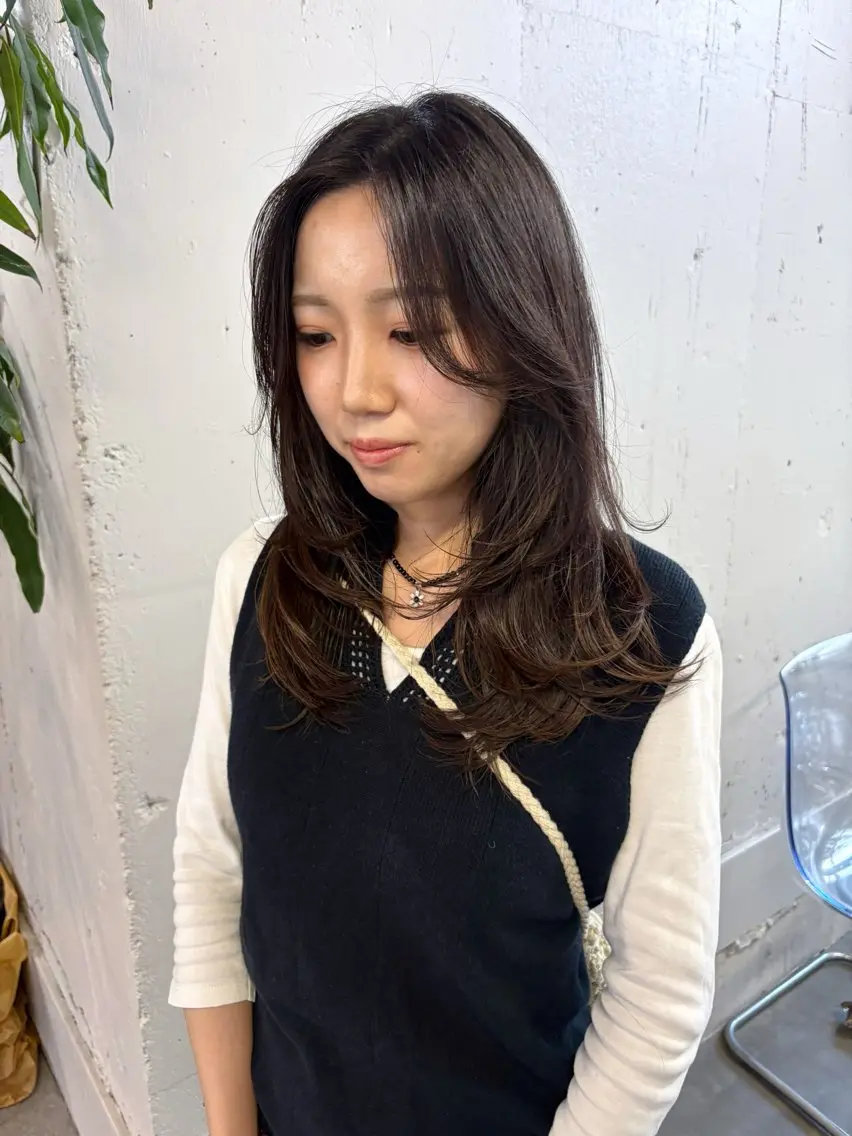 カラー カット ヘアカラー ハイトーン レイヤー🎀meiのヘアスタイル