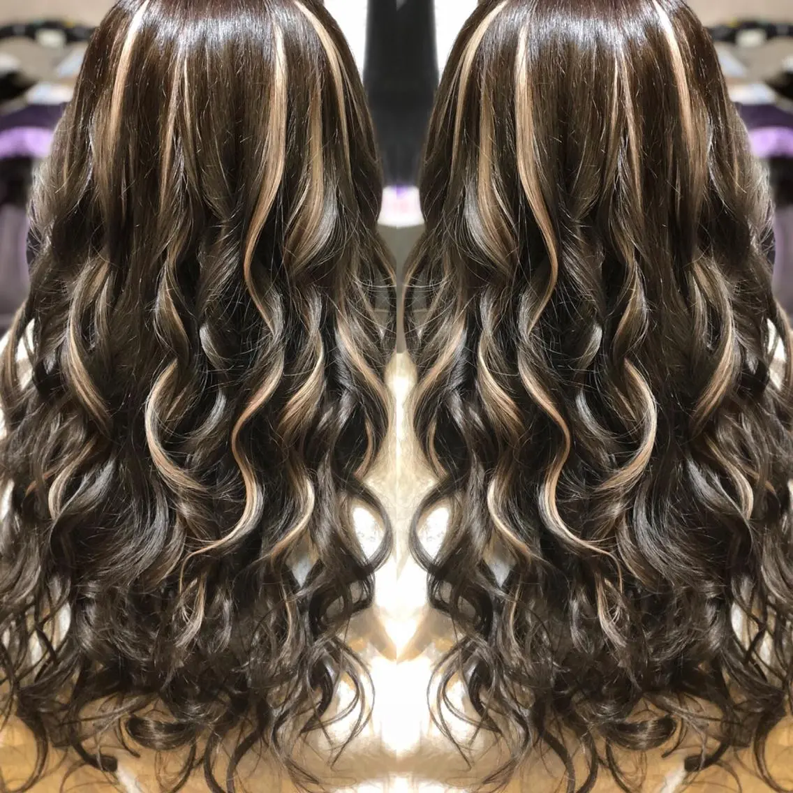 ロング ヘアカラー トリートメント 西村 雄二/エクステのヘアスタイル