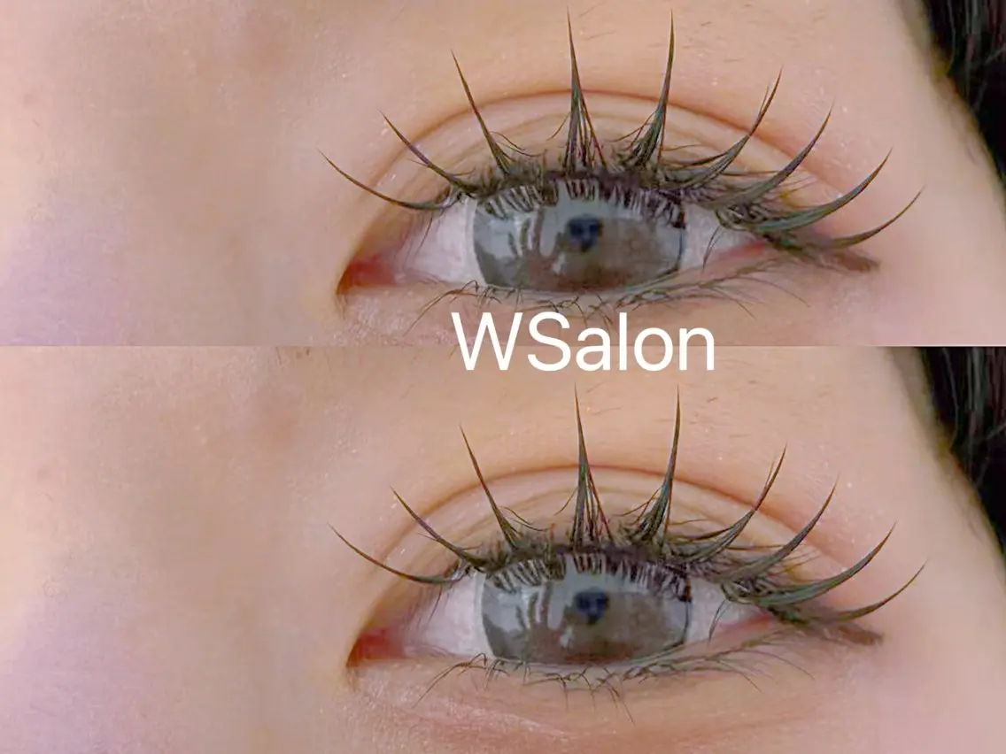 マツエク・マツパ 付け放題 バインドロック カラーマツエク フラットラッシュ 韓国風マツエク W Salon アイラッシュのマツエク・マツパデザイン
