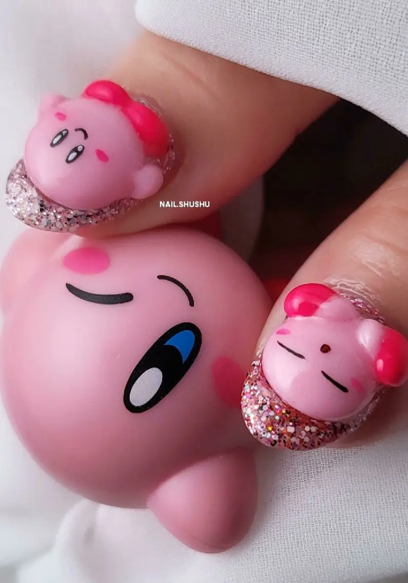 ネイル 持ち込み ニュアンスネイル ワンカラーネイル シンプルネイル 3dパーツ/流行り 👧shushu❤️のネイルデザイン