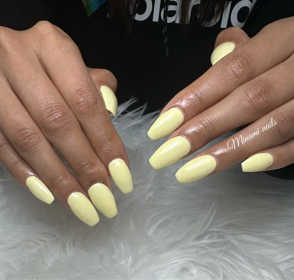 ネイル 長さ出し ワンカラーネイル ネイルチップ Minami Nailsのネイルデザイン