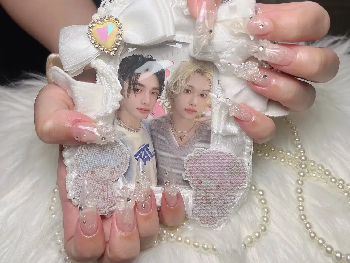 ネイル チークネイル 長さ出し フレンチネイル ジェルネイル ガーリー ハンドネイル Sora  Nail Studioのネイルデザイン