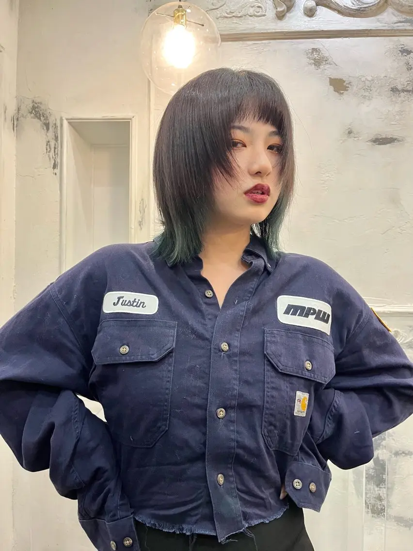 カラー ブリーチ デザインカラー 鈴木 未夢のヘアスタイル