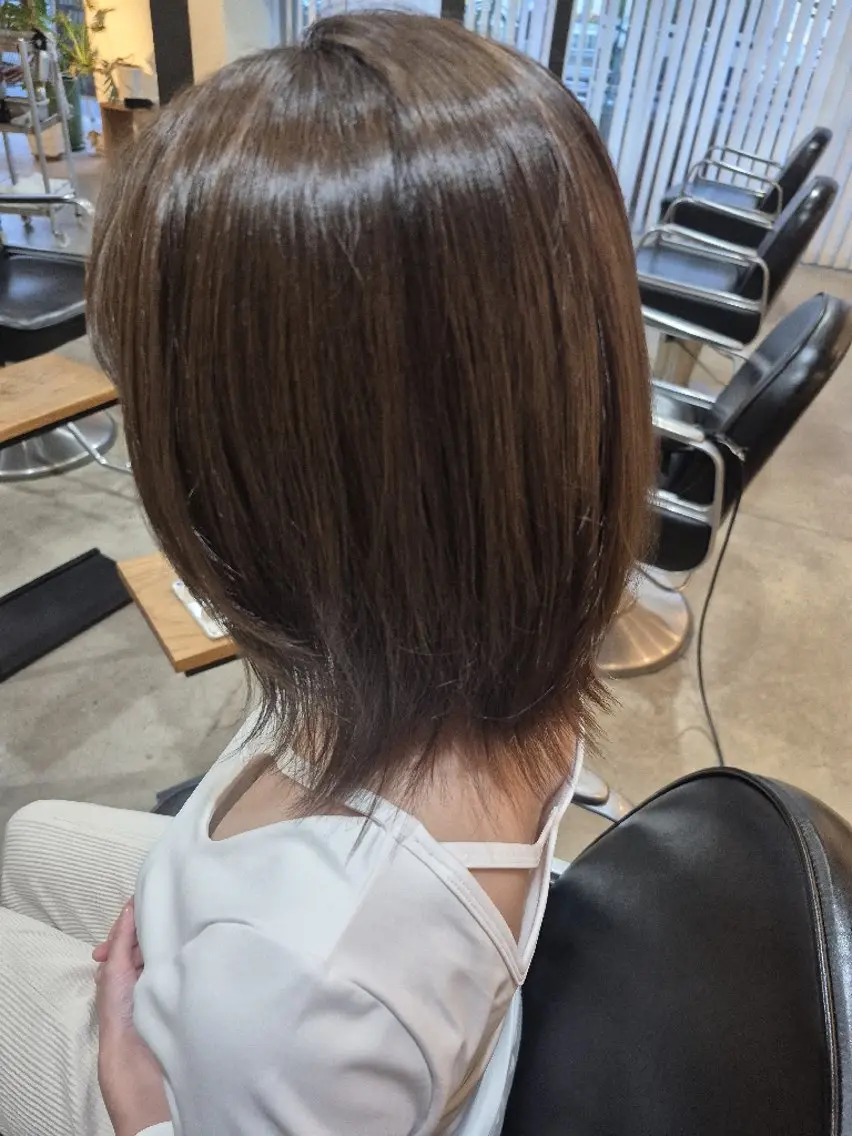 カラー ミディアム ブラウンカラー 丸藻 陽斗のヘアスタイル